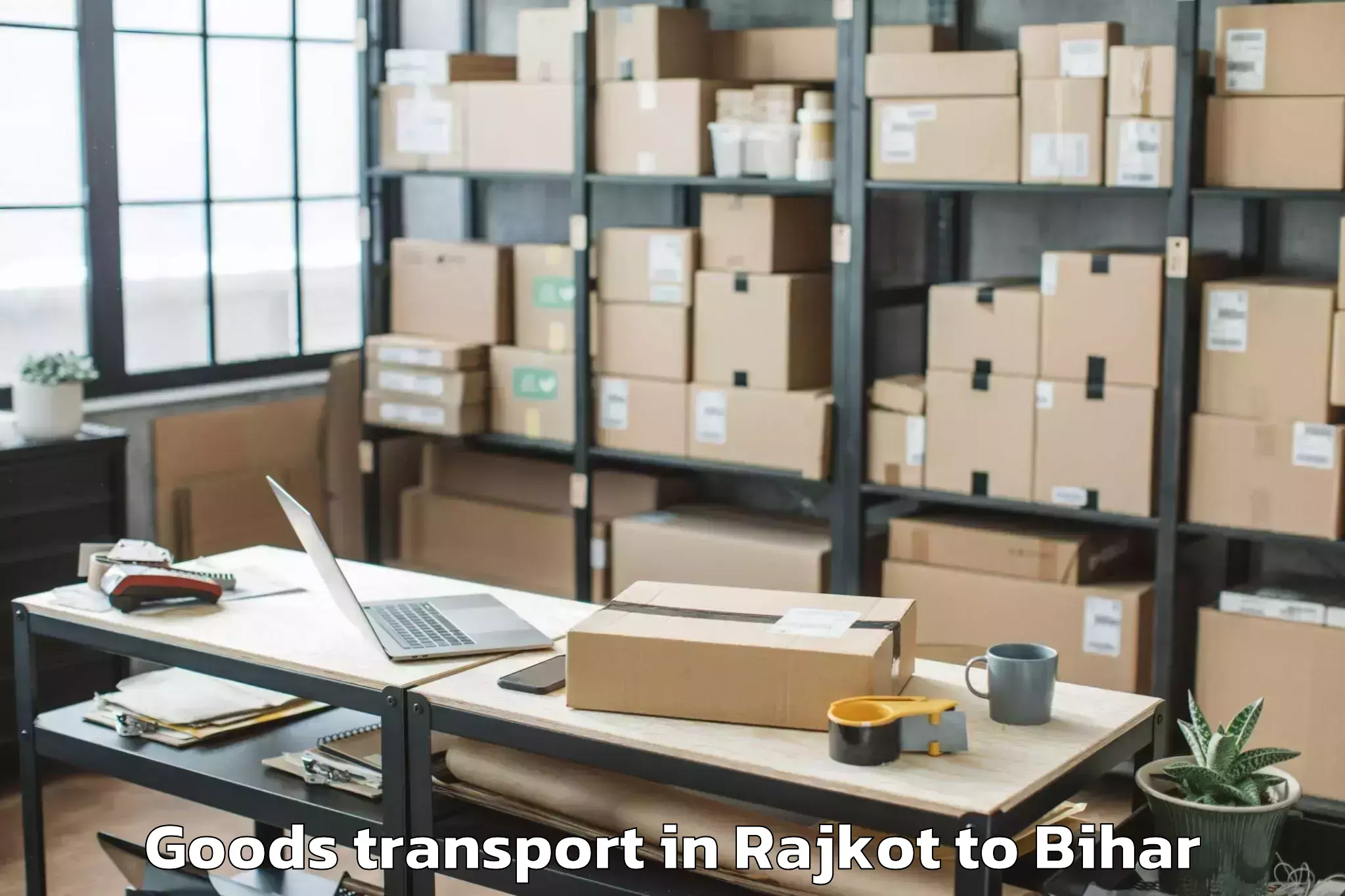 Easy Rajkot to Vasundhra Metro Mall Goods Transport Booking